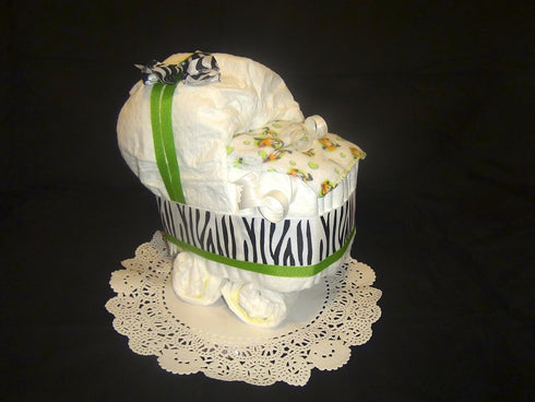 Body TST Diaper Cake Stroller Centerpiece (baby blue) by Little KG's Dreams