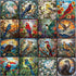 Stained Glass Puzzles for Adults 1000 Pieces, Bird Puzzles for Adults flower with Cardinal Bird Parrot Hummingbird, Impossible Hard Challenging Jigsaw Puzzles for Adults