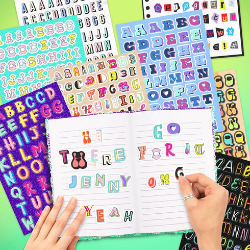 Fashion Angels 2,000+ Alphabet Sticker Book, Fun & Colorful Craft Letter Stickers for Kids & Teens Notebooks