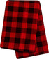 Trend Lab Brown and Red Buffalo Check Deluxe Flannel Swaddle Blanket -