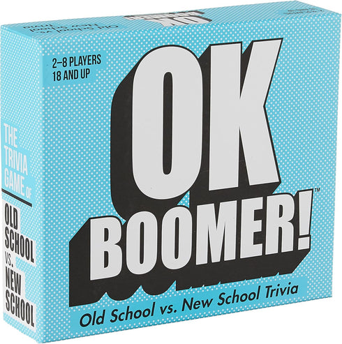 OK Boomer - The Old School vs. New School Trivia Game, Blue Sky, Includes 220 Cards