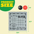 3-in-1 Vintage Giant Checkers and Tic Tac Toe Game with Reversible Mat, 24 Chips for Family Fun