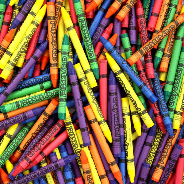 Craytastic! (264) Premium Bulk Crayons (6 Colors) for Schools, Classrooms, Restaurants, Offices,