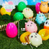 10 JOYIN Pcs Jumbo Easter Eggs Filled with Cute Stress Reliever Animal Squishy Toy for Easter Egg Hunt, Kids Party