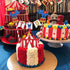 Circus Two Birthday Cake Topper, Circus Theme Second Birthday Photo Booth Props Cake Decorations