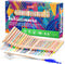 3 In 1 Colouring Pencils - 24 Colours Set inc. Brush and
