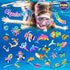 25 16 Summer Ocean Magic Water Elves Toys Kit, FunKidz Aqua Squishy Craft Kit for Kids Bright Ocean Colors Gel Ocan