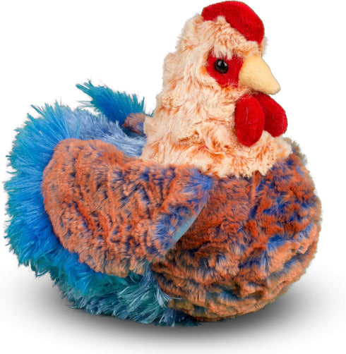 Douglas Henrietta Blue Lace Hen Plush Stuffed Animal Chicken
