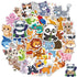 OHOME Water Bottle Stickers for Kids, Cute Animal Aesthetic Sticker Pack - 100 PCS Party Favors for Ages 4-12
