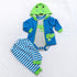 Reborn Baby Doll Clothes - 3 Piece Crocodile Set for 17-18 Inch Boy Dolls in Blue Outfit