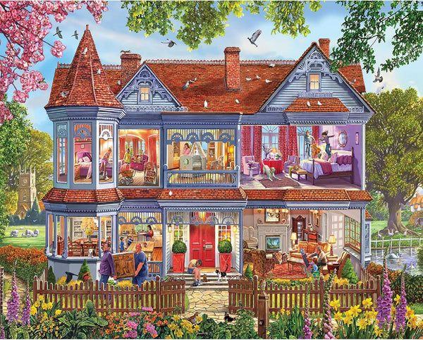 White Mountain 1000 Piece Jigsaw Puzzle Fun Colorful Puzzles with Large Pieces,
