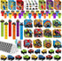 BenLouis 96Pcs Monster Truck Party Favors Truck Car Birthday Stampers Stickers School