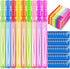 JOYIN 45 Packs Big Bubble Wand Set with Concentrated Bubble Solution Refills, 14.6" Giant Bubble Wands for Summer Fun