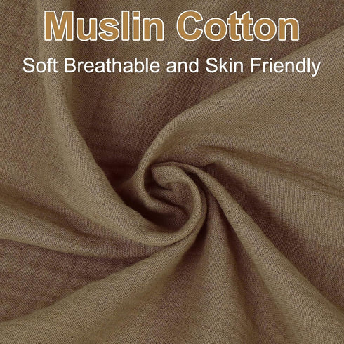 2 Pack Mattress(28"x 52")-Soft Muslin Fitted Crib Sheets for Baby Girls & Boys-Neutral Breathable Crib Mattress