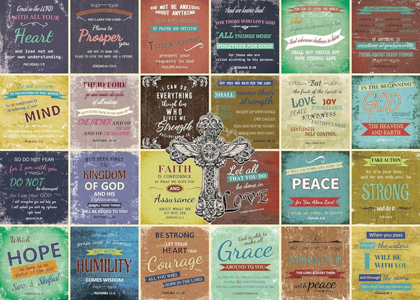 Bible Jigsaw Puzzle for Adults - 1000 Pieces Religious Christian Puzzles - Inspirational Motivational Wall Decor