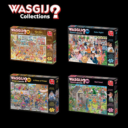 24 54 -100% Wasgij Christmas Advent Calendar, Look Out Below! - Days of Puzzles, Don't Puzzle What You See