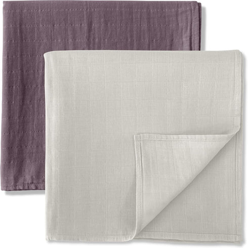 MOZAH Organic Muslin Swaddle Blankets - 100% Cotton for Girl and Boy