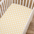 TL Care 100% Natural Cotton Percale Fitted Crib Sheet, Golden Yellow Twill Gotcha, 28 x 52, for Standard Crib and
