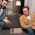 Ajuny Magnetic Travel Chess Set - Handcrafted Acacia Wood, Foldable Board with Elegant Storage