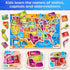 3-5, 4-6, 3-8, SYNARRY Large USA Wooden Puzzles for Kids Ages Learning United States Map Puzzles for Kids Ages Wood