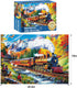 najiaxiaowu 500 500 Friends,20.5 15 Piece Puzzle for Adults,Mountain Train Puzzles for Adults Elderly,Recycled
