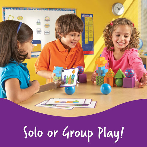 Learning Resources Mental Blox Game, 20 Blocks, 40 Activity Cards, Ages 5+, Homeschool, Multicolor