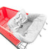 HIVVI Portable 2-in-1 Grocery Cart Seat Cover and Baby Highchair Cover (Gray Chevron)