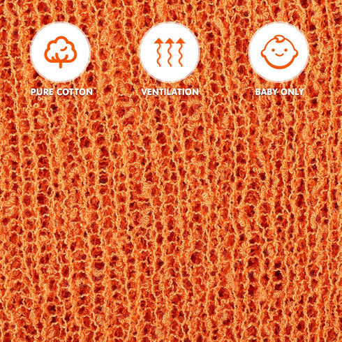 Long Ripple Wrap, DIY Newborn Baby Photography Wrap for Christmas Gift (Orange)