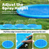 72" (72in, SLOOSH Non-Slip Splash Pad Sprinkler - Outdoor Water Toys Play Mat for Toddlers Kids Dogs, Outside Thickened