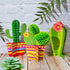 Gejoy 6 Pieces Cactus Party Decorations, Honeycomb Table Centerpieces Paper Cutouts for Fiesta Birthday Baby Shower