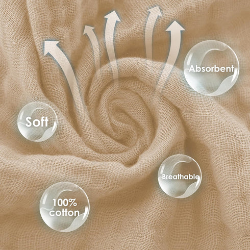Cute Castle 12 Pack 12'' 12'' 100% Muslin Baby Washcloths - Large by - Ultra Soft Cotton - Super Absorbent Burp Cloths
