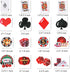 32pcs Casino Cupcake Toppers - Casino Poker Theme Party Decorations for Las Vegas Casino Night Birthday Supplies
