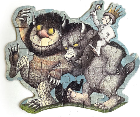 Playhouse Where The Wild Things Are 23-Piece Die-Cut Shaped Mini Puzzle for Kids