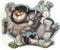 Playhouse Where The Wild Things Are 23-Piece Die-Cut Shaped Mini Puzzle for Kids