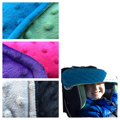 NoNods.com NoNods Car Seat Pillow Head Band REVERSIBLE BLACK/GREY