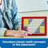 Learning Resources 2-Color Desktop Abacus, Red Frame, Color Coded, Math Concepts, Ages 5+