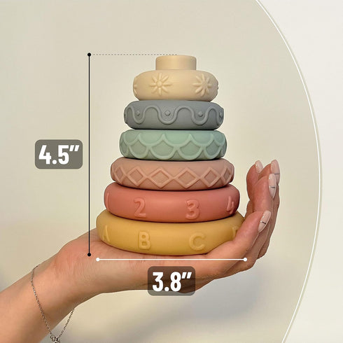 Mr. Pen Stacking Rings Toy, 6 pcs Baby Stacking Toys for Infants, Stacking Rings Baby Toy
