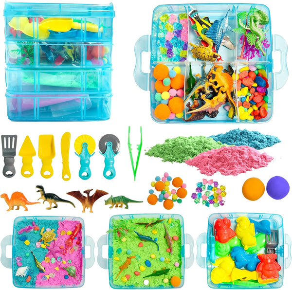 Dino & Ocean Sensory bin, Dino & Ocean Sensory Toys with Play
