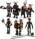 Toysvill Vikings Action Figures - Hiccup, Astrid, Stoick, Gobber, Snotlout, Fishlegs, Tuffnut & Ruffnut (Set of 8)