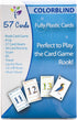 57Cards Colorblind: Fully Plastic Rook Cards - Durable, Waterproof, No Fraying, & Slick for All Players