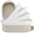 NaturalCozy 5-Piece Rectangle Storage Basket Set, Cotton Rope Woven Baskets for Organizing