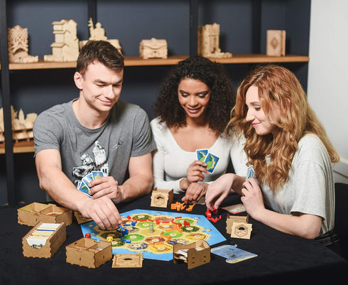 TowerRex Board Game Organizer for Catan Box | Compatible with Cities & Knights and Seafarers Expansions | Storage Kit