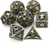 DND Dice Set, Metal Polyhedral Dice Gift for Role Playing, D20 Hollow Dice Set for DND RPG MTG Table Games