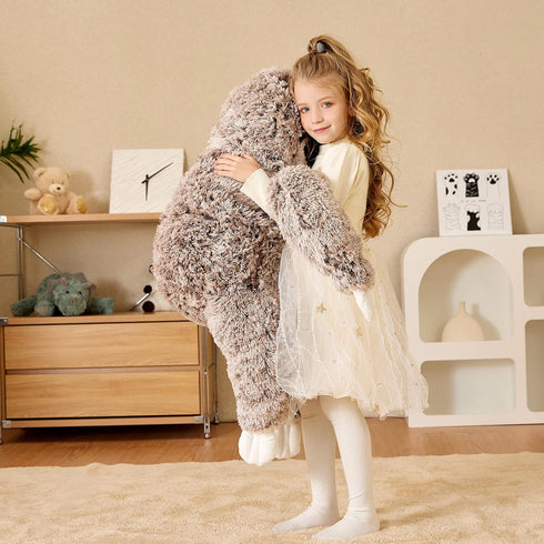 EARTHSOUND 30" Giant Sloth Stuffed Animal Plush Toy - Jumbo Cute Soft Fluffy Plushie for Kids and Girlfriend