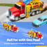 3 4 5 6 7 2 JOVA Vroomix Kids Tow Truck Toys for Years Old Boys, Toddler Car Toys, Large Truck with Transformation Cars