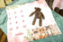 Baby Monthly Milestone Blanket for Girls, Spring Pink Cartoon Animal Cat Growth Chart, 48x40 Inch