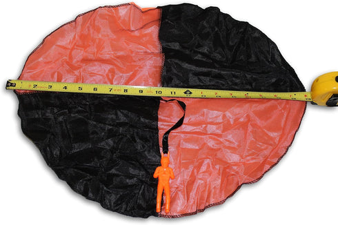 Toys+ Skydiver Parachute Men Party Pack, 10 Piece Tangle Free (Colors and Styles May Vary) for Kids