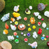 100 Pieces Mini Resin Animals, Miniature Panda and Duck Figurines for DIY Plant Bonsai Accessories