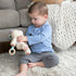 Nate The Teddy Bear - Soft Plush Travel Activity Toy with Wooden Teethers