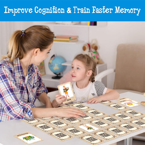 80 40 Hebayy Bible-Themed Matching Game, PCS Bible Concentration Memory Cards for Christian Pairs Biblical Character
